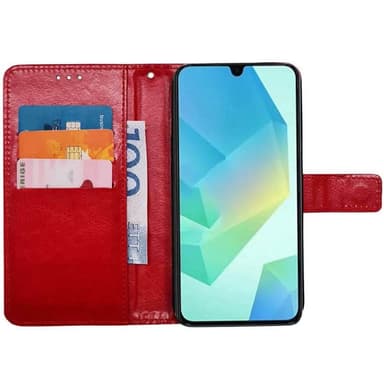 Plånboksfodral 3-kort Samsung Galaxy A16 5G - Röd