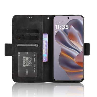SKALO Motorola Edge 50 Neo 5G 6-FACK Plånboksfodral - Svart