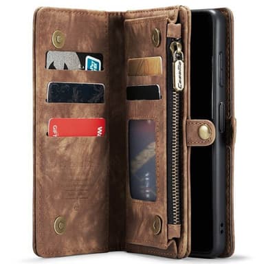 CaseMe mobilfodral 008 8-kort Samsung Galaxy A16 5G - Brun