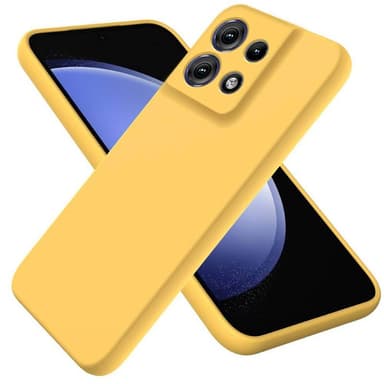 Liquid silikon skal Motorola Moto G75 5G - Gul