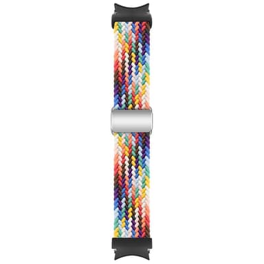 SKALO Flätat Tygarmband Samsung Watch 7 40mm/44mm - Rainbow