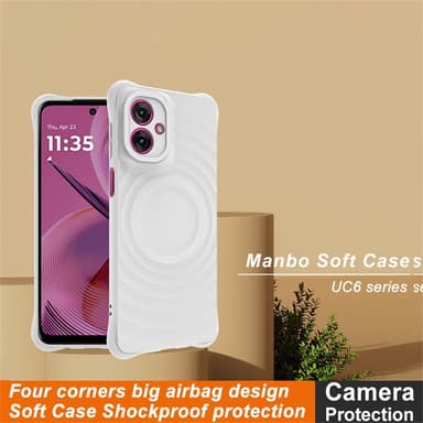 IMAK  Motorola Moto G55 5G UC-6 Series Skal - Vit