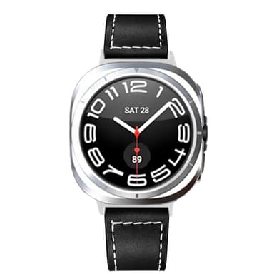 SKALO Läderarmband Samsung Watch Ultra 47mm  - Svart