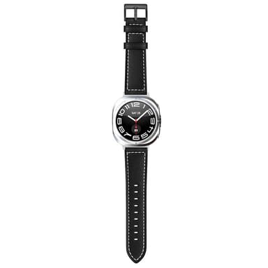 SKALO Läderarmband Samsung Watch Ultra 47mm  - Svart