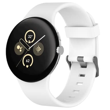SKALO Silikonarmband Google Pixel Watch 3 45mm - Vit