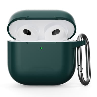 SKALO AirPods 4 Ultratunn Silikon Fodral - Grön