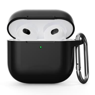 SKALO AirPods 4 Ultratunn Silikon Fodral - Svart