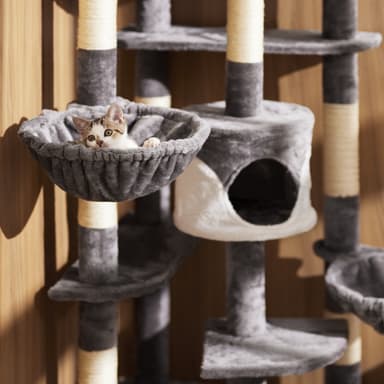 tectake Katt klösträd, klösmöbel Nelly - beige/vit