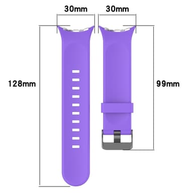 SKALO Silikonarmband Google Pixel Watch 3 45mm - Vit