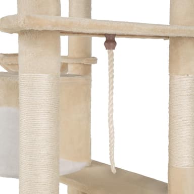 tectake Katt klösträd, klösmöbel Nelly - beige/vit