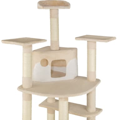 tectake Katt klösträd, klösmöbel Filippa - beige/vit