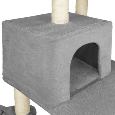 tectake Katt klösträd, klösmöbel Lilou - grå