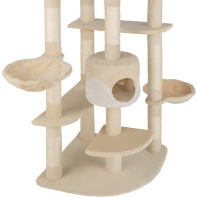 tectake Katt klösträd, klösmöbel Filippa - beige/vit