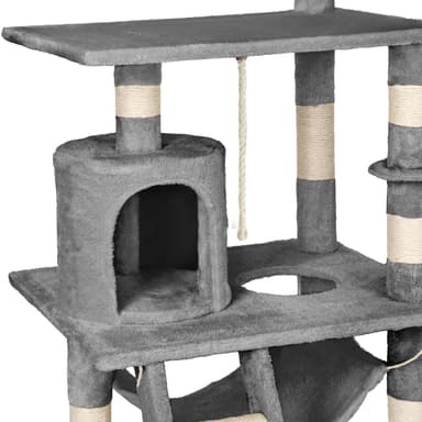 tectake Katt klösträd, klösmöbel Sabrina - grå