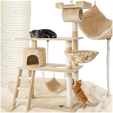 tectake Katt klösträd, klösmöbel Martin - beige