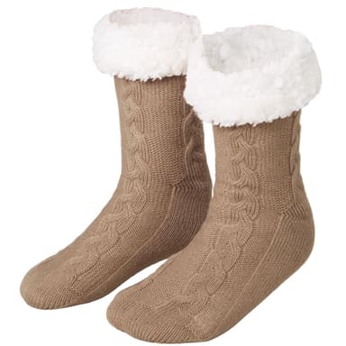 tectake Raggsockor med mönster brunt