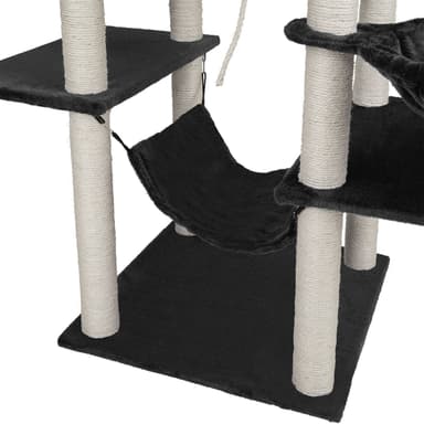 tectake Katt klösträd, klösmöbel Lilou - svart