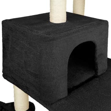 tectake Katt klösträd, klösmöbel Lilou - svart