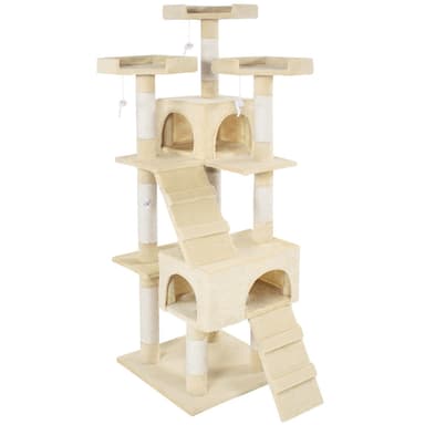 tectake Katt klösträd, klösmöbel Barney - beige