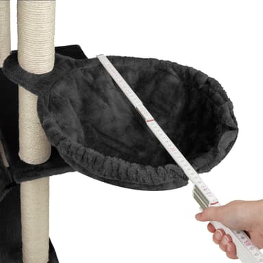 tectake Katt klösträd, klösmöbel Lilou - svart