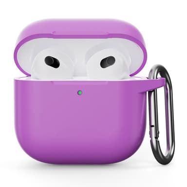 SKALO AirPods 4 Ultratunn Silikon Fodral - Lila