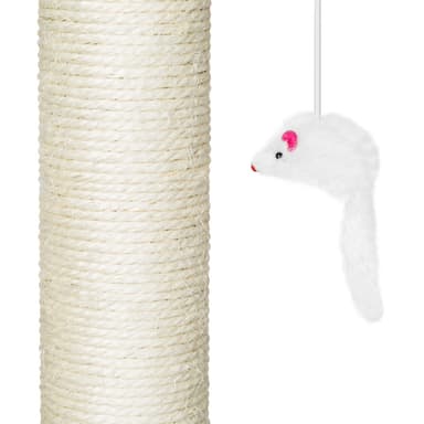 tectake Katt klösträd, klösmöbel Tommy - grå/vit