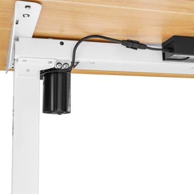 tectake Elektriskt höj- och sänkbart skrivbord Skadi - ek/vit