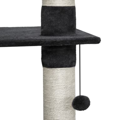 tectake Klösträd katt, klösmöbel Hansi - svart/vit