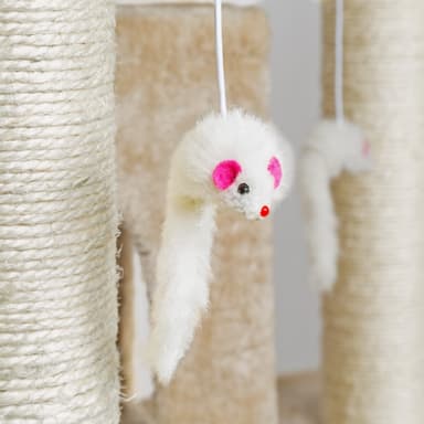 tectake Katt klösträd, klösmöbel Knuti - beige