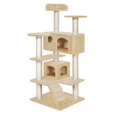 tectake Katt klösträd, klösmöbel Micki - beige