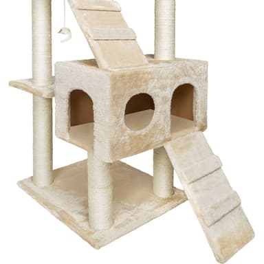 tectake Katt klösträd, klösmöbel Knuti - beige