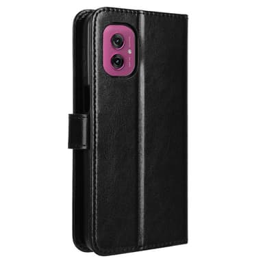 SKALO Motorola Moto G55 5G PU-Läder Plånboksfodral - Svart