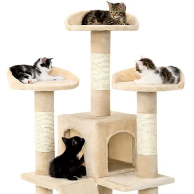 tectake Katt klösträd, klösmöbel Mogli - beige