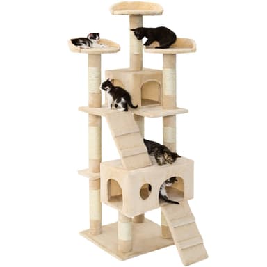 tectake Katt klösträd, klösmöbel Mogli - beige