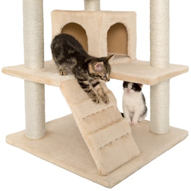 tectake Katt klösträd, klösmöbel Micki - beige