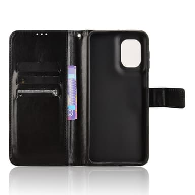 SKALO Motorola Moto G55 5G PU-Läder Plånboksfodral - Svart