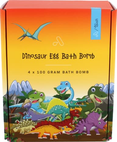 A Bath Dinosaur Egg badbomb A100005 (rosa, grön, orange)
