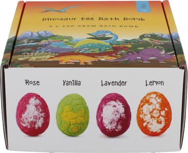 A Bath Dinosaur Egg badbomb A100005 (rosa, grön, orange)