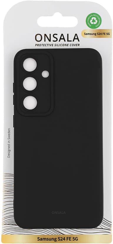 Onsala Samsung Galaxy S24 FE 5G silikonfodral (svart)