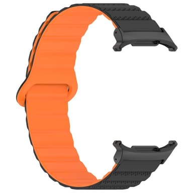 SKALO TPU Magnetarmband Samsung Watch Ultra 47mm - Svart-Orange