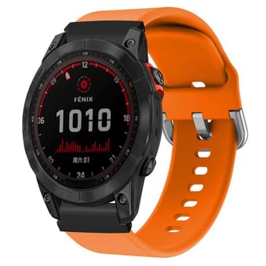 SKALO Silikonarmband Garmin Fenix 8 Amoled 43mm - Orange