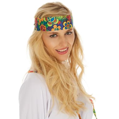 tectake Maskeraddräkt Dam Hippie Kärlek