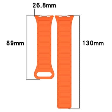 SKALO TPU Magnetarmband Xiaomi Redmi Watch 4 - Orange