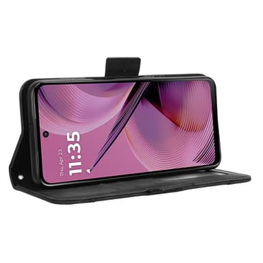SKALO Motorola Moto G55 5G 6-FACK Plånboksfodral - Svart