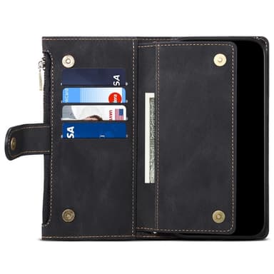 SKALO Motorola Moto G55 5G ESEBLE Big Wallet Plånboksfodral - Svart