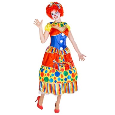 tectake Maskeraddräkt Dam Clown Fridolina