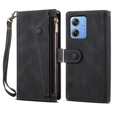 SKALO Motorola Moto G55 5G ESEBLE Big Wallet Plånboksfodral - Svart