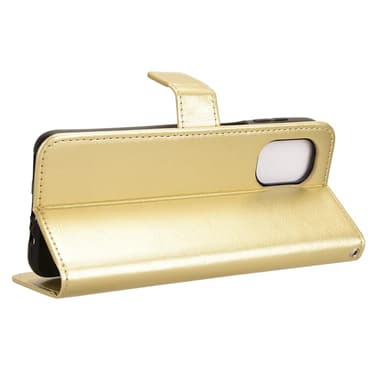SKALO Motorola Moto G55 5G PU-Läder Plånboksfodral - Guld