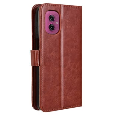 SKALO Motorola Moto G55 5G PU-Läder Plånboksfodral - Brun