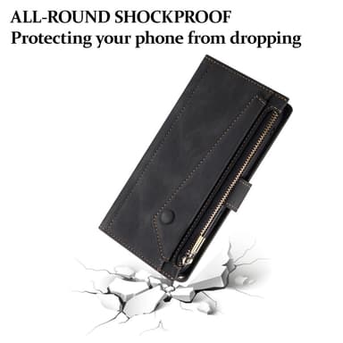 SKALO Motorola Moto G55 5G ESEBLE Big Wallet Plånboksfodral - Svart